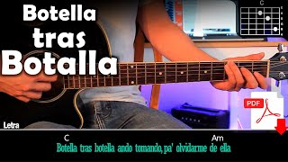 Botella Tras Botella  Christian Nodal  Tutorial De Guitarra  PDF Gratis [upl. by Ahsinel]