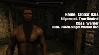 The Elder Scrolls V Skyrim  My Character Creations Redguard [upl. by Navaj]