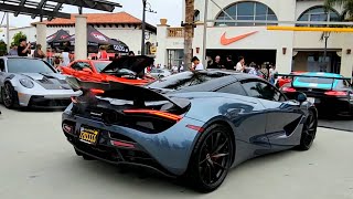 McLaren 720s South OC Cars and Coffee [upl. by Gladdy]