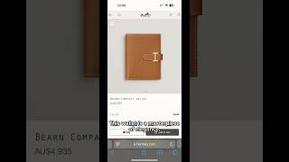 Unboxing Hermes Bearn Compact wallet at Golden Swan Holiday house [upl. by Laurice]