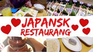 ♥ Japansk restaurang  Choklad fontän fritera egen mat [upl. by Woodie]