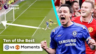 10 NOSTALGIC Man Utd vs Chelsea moments [upl. by Nnaesor]