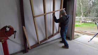 Do It Yourself Corrugated Metal And Plywood Shop Walls [upl. by Tacye]