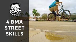 4 BMX Skills to Learn First [upl. by Ehcar142]