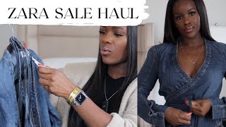 ZARA SALE HAUL  TRY ON [upl. by Aziar]