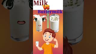 Milk vs Chaach milk buttermilk chaach chaas ytshorts facts [upl. by Asia]