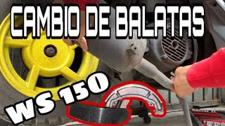 COMO CAMBIAR BALATAS DE MOTONETA ITALIKA WS 150 [upl. by Yenaiv2]