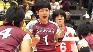 Volleyball 下北沢成徳 × 佐賀北 1st 春高バレー2013105 [upl. by Llekim]