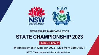 2023 NSWPSSA Primary Athletics Championship  Day 1 Field Stream 1 [upl. by Marba39]