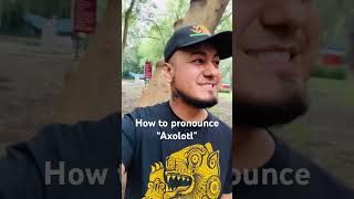 How to correctly pronounce Axolotl nahuatl axolotl ajolote mexico pronunciation pronunciacion [upl. by Bowne]