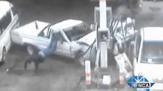 eNCA  Reckless Driver Crashes into Petrol Station [upl. by Crofton]