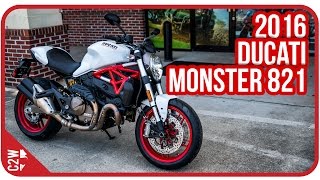 2016 Ducati Monster 821  First Ride [upl. by Lseil]