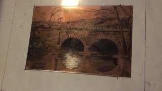 Copper engraving  printing demonstration [upl. by Lateehs]