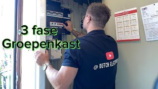 Groepenkast vervangen in Amstelveen  3 fase  meterkast  verduurzamen  elektricien [upl. by Kcirderf]