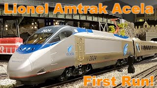 Lionels New Amtrak Acela  First Run [upl. by Alicec]