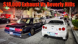 Cheap Toyota with 18000 Exhaust Takes Over Beverly Hills [upl. by Caughey]