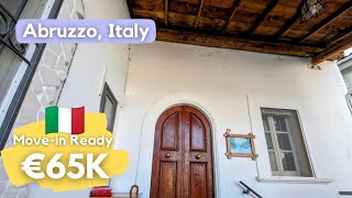 Abruzzo ITALY Move in Ready Italian Home in Lively town Walking Distance to amenities [upl. by Yorick]