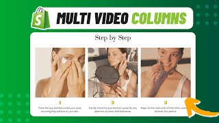 Multi Columns Videos  Shopify Store Design 2024 [upl. by Yeoj956]