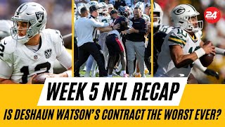 Week 5 NFL Recap Is Deshaun Watson’s Contract the Worst Ever [upl. by Dorsman347]