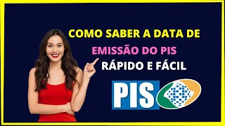 Como saber a data de cadastro do pis  Data de emissão do pis [upl. by Obadiah]