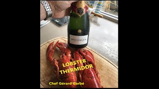 How to make the Lobster Thermidor or Crayfish thermidor by French Chef Gérard Garbé [upl. by Yordan]