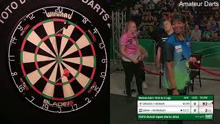 Beau Greaves amp Deta Hedman vs Aileen de Graaf amp Lerena Rietbergen SemiFinal Dutch Open 2022 [upl. by Kendre]