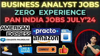 Business Analyst Jobs in India  Business Analyst Jobs for Freshers in India  Analyst Jobs 2024 [upl. by Ursulina]