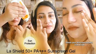 La Shield Fisico SPF 50 amp PA Mineral Based Sunscreen Gel sunscreen sunprotection spf50 [upl. by Artekal]