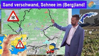 Als der Sand verschwand gab´s Schnee im Bergland Wettersturz Wettervorhersage 0816042024 [upl. by Nellak921]