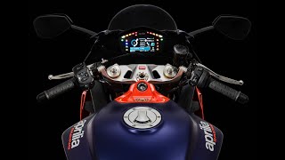 Aprilia RS 660 s full breakdown of dashboard menus and controls [upl. by Steinke]