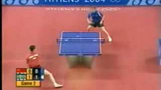 Wang Liqin  JanOve Waldner  Olympia 2004 Spiel um Platz 3 [upl. by Llezom]