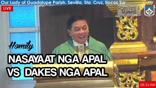 LAST HOMILY AS PARISH PRIEST OF OUR LADY OF GUADALUPE  SEVILLA  Fr Rufo Abaya  Ilocano Homily [upl. by Nerradal]