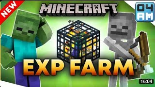 Minecraft Mob Spawner XP Farm  easy design  2500 Drops Per Hour [upl. by Nitsoj]