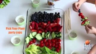 Easy Kids Dinner Fruit Salad Skewers [upl. by Shanda]