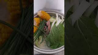 tipsforlunch Nilagang Pata ng Baboy with corn cabbage pechay and potatoes [upl. by Hilda]