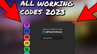 Roblox All RoCitizens Codes July 2023 [upl. by Eiralam199]