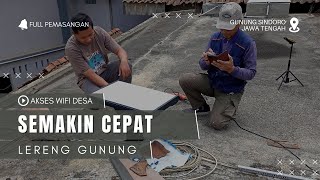 Pasang Internet Tercepat Di Lereng Gunung Pake STARLINK GEN 3 V4  SINDORO [upl. by Desdemona]