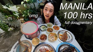 EXTREME FILIPINO STREET FOOD in MANILA for 100 HRS full docu [upl. by Eelydnarb]