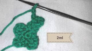 Tutoriel crochet français trèfle [upl. by Adiel]