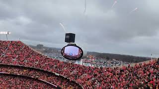 Chiefs vs Raiders National Anthem Christmas day [upl. by Ahteral]