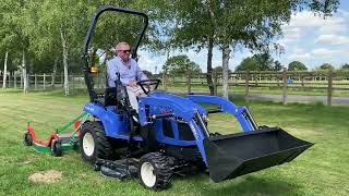 ISEKI TXGS24 Subcompact tractor demonstration [upl. by Pier]