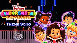 Kindergarten The Musical Theme Song Piano Tutorial [upl. by Guerra]