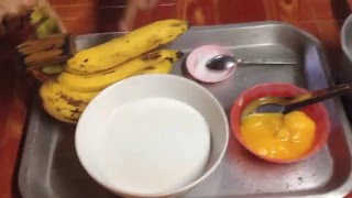 How to make Coconut milk with banana  Thai recipe [upl. by Ashleigh674]