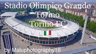 Stadio Olimpico Grande Torino  TorinoItaly🇮🇹HD4KDJIMaluphotography16DroneAerialShots [upl. by Nottage]