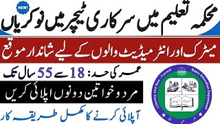 Literacy NonFormal Education Jobs  Teacher amp Educator Vacancies  Apply Online for Govt Jobs [upl. by Eahsram]