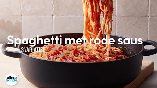 Spaghetti met rode saus  Recept  Allerhande [upl. by Eendyc]