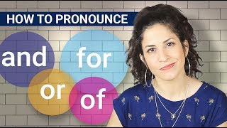 How to pronounce AND OF OR and FOR in a sentence Reductions in English [upl. by Akamaozu]