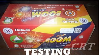 Sri Balajis Fireworks30Shot BOOM TESTINGNIGHT CRACKERS BURSTING 2021 [upl. by Ayet]