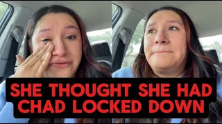 Woman Cries on Tik Tok Because She Thought She Could Change A Chad [upl. by Hcaz]