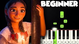 Dos Oruguitas  Encanto  BEGINNER PIANO TUTORIAL  SHEET MUSIC By Betacustic [upl. by Nilatak]